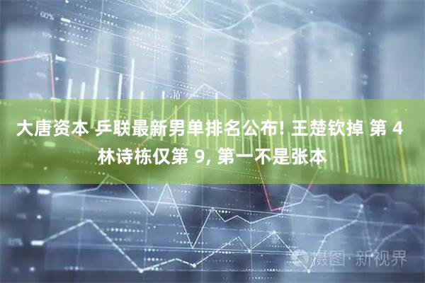 大唐资本 乒联最新男单排名公布! 王楚钦掉 第 4 林诗栋仅第 9, 第一不是张本